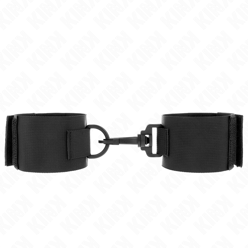 KINK - NYLON WRIST RESTRAINTS BLACK - NOCTURNA DESIRES