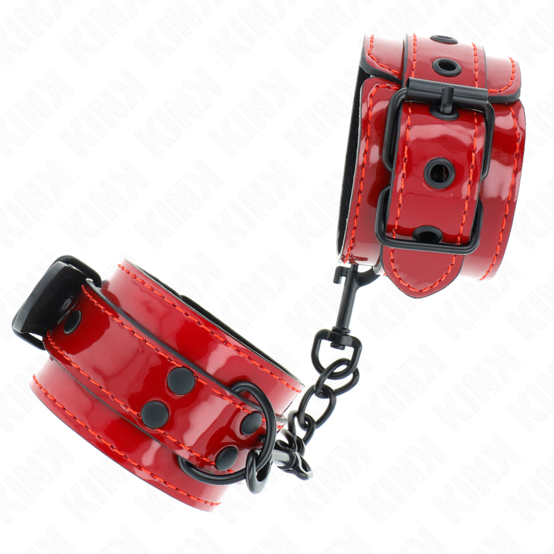 KINK - DARK RED WRIST CUFFS 23 X 5 CM - NOCTURNA DESIRES