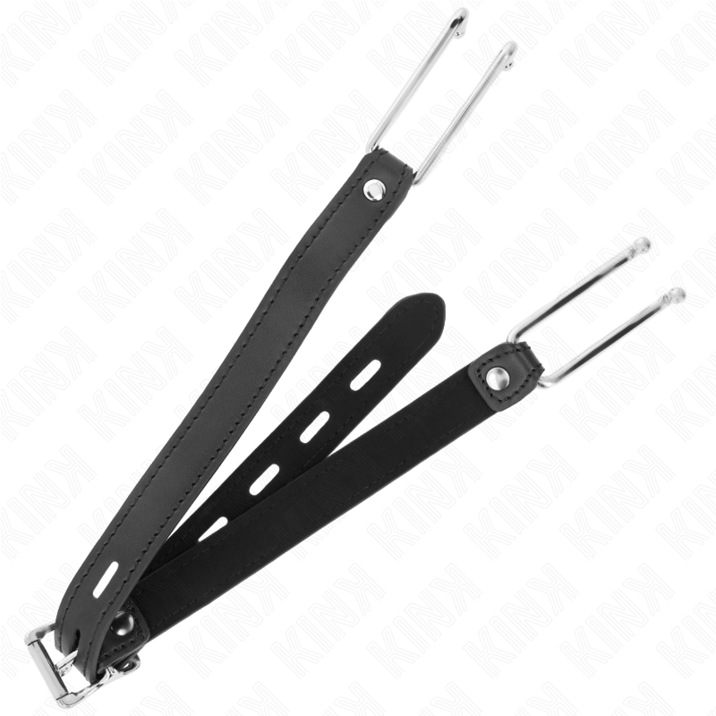 KINK - METAL HOOK GAG 11.5 CM WITH LEATHERETTE STRAP ADJUSTABLE 39-58 CM X 2 CM - NOCTURNA DESIRES