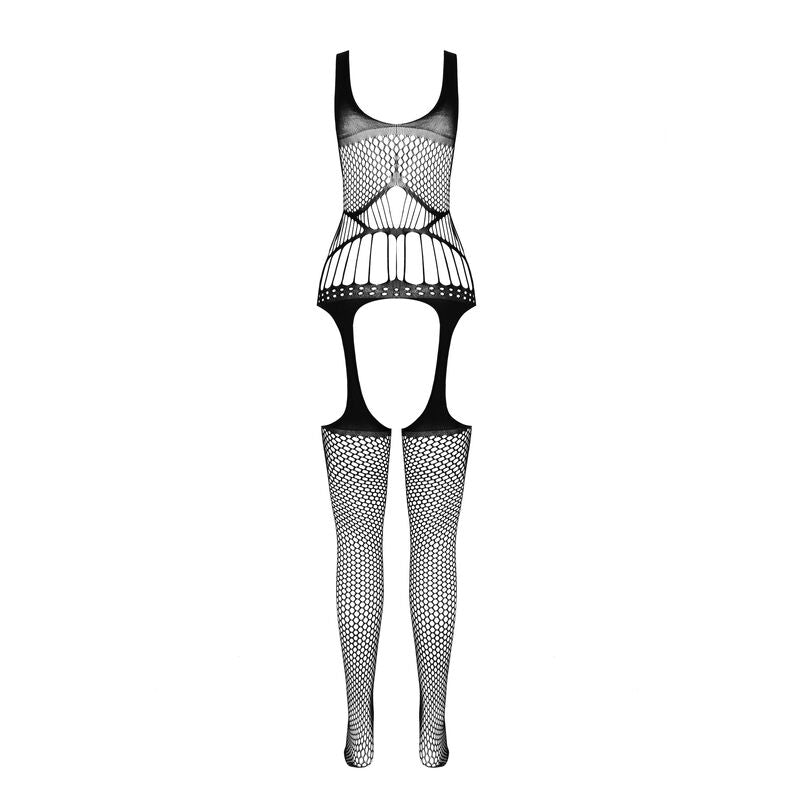 PASSION - BS 106 BODYSTOCKING WHITE ONE SIZE - NOCTURNA DESIRES