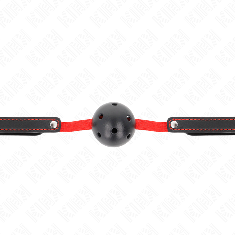 KINK - HOLLOW HARD MOUTH 4.5 CM GAG WITH ELASTIC BELT 56 x 1.5 CM - NOCTURNA DESIRES