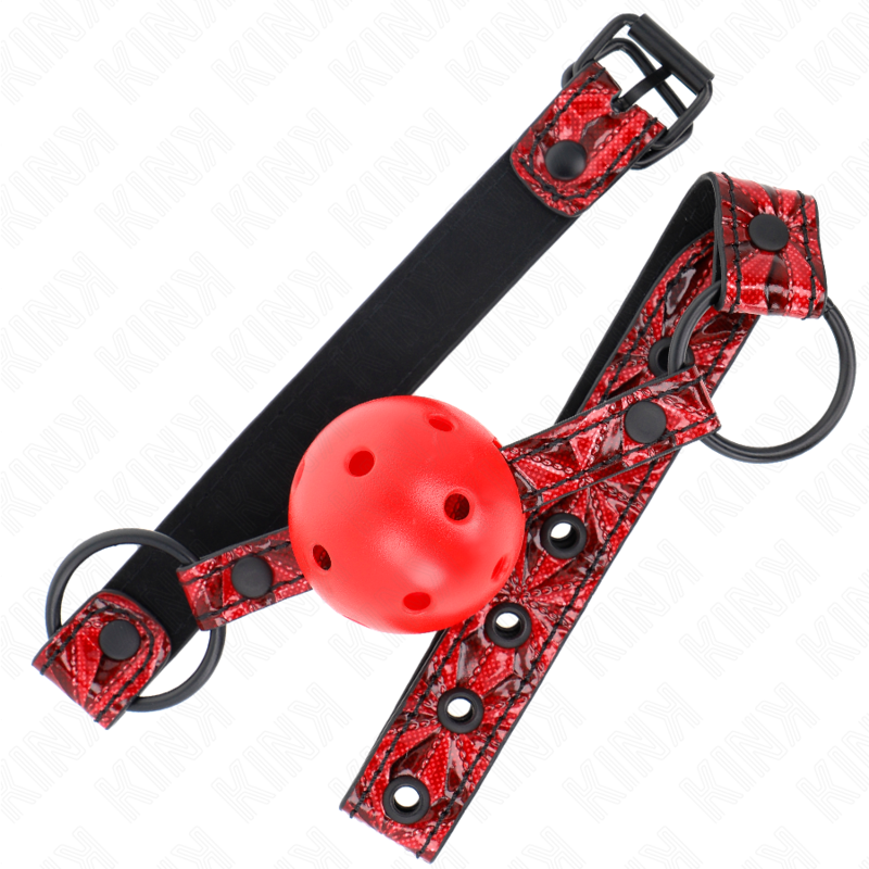 KINK - DIAMOND PATTERN BALL 4.5 CM GAG MODEL 1 64.5 CM ADJUSTABLE 42-60 CM - NOCTURNA DESIRES