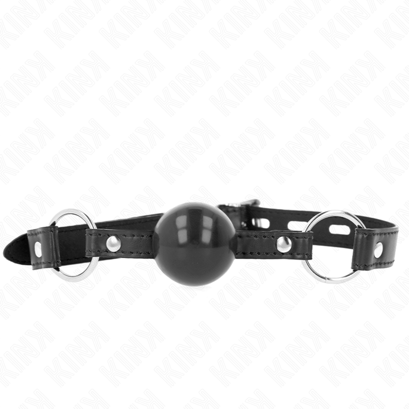 KINK - BLACK TPE BALL 4 CM GAG 60 x 2 CM - NOCTURNA DESIRES