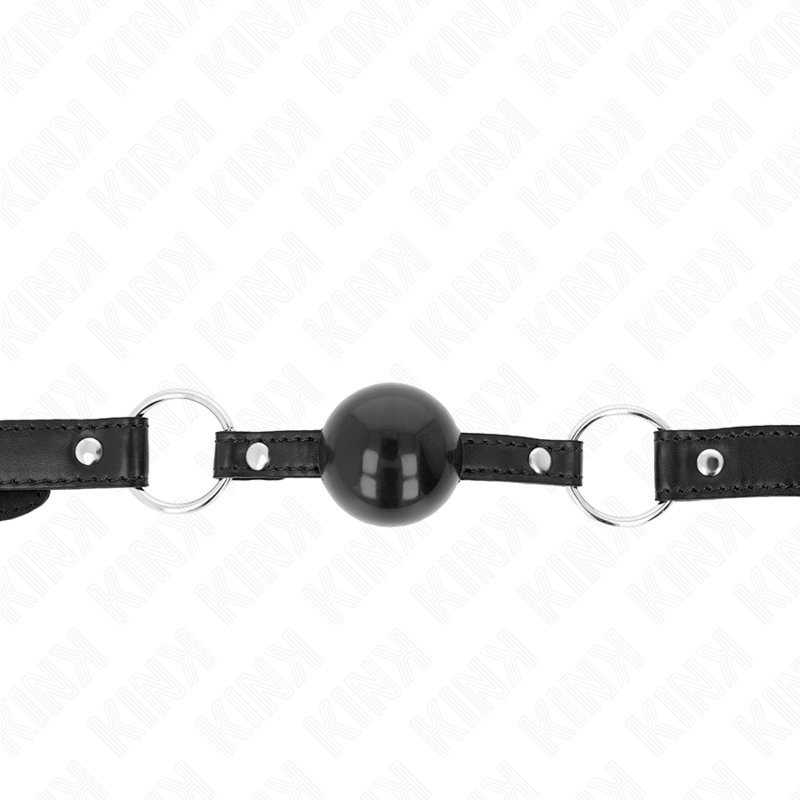 KINK - BLACK TPE BALL 4 CM GAG 60 x 2 CM - NOCTURNA DESIRES