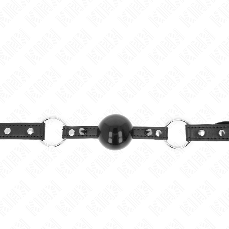KINK - BALL 4 CM GAG WITH TIP RIVET AND SNAP LOCK 65 x 2 CM - NOCTURNA DESIRES
