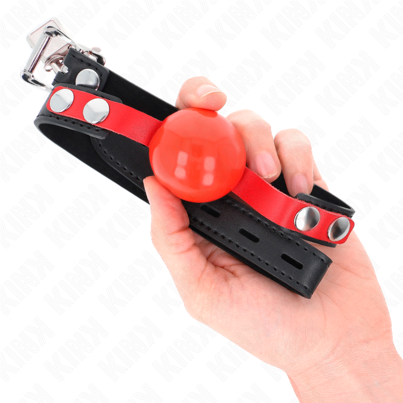KINK - SOFT TPE BALL 4 CM GAG MODEL 4 60 x 2 CM ADJUSTABLE 37-52 CM - NOCTURNA DESIRES