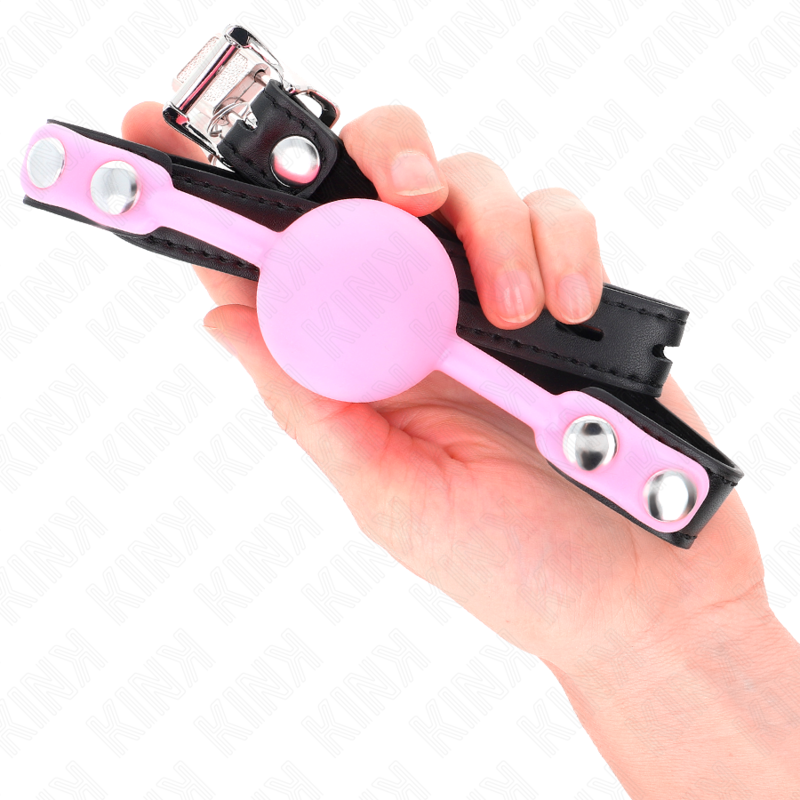 KINK - LUMINOUS SILICONE BALL 4 CM GAG 60 x 2 CM - NOCTURNA DESIRES