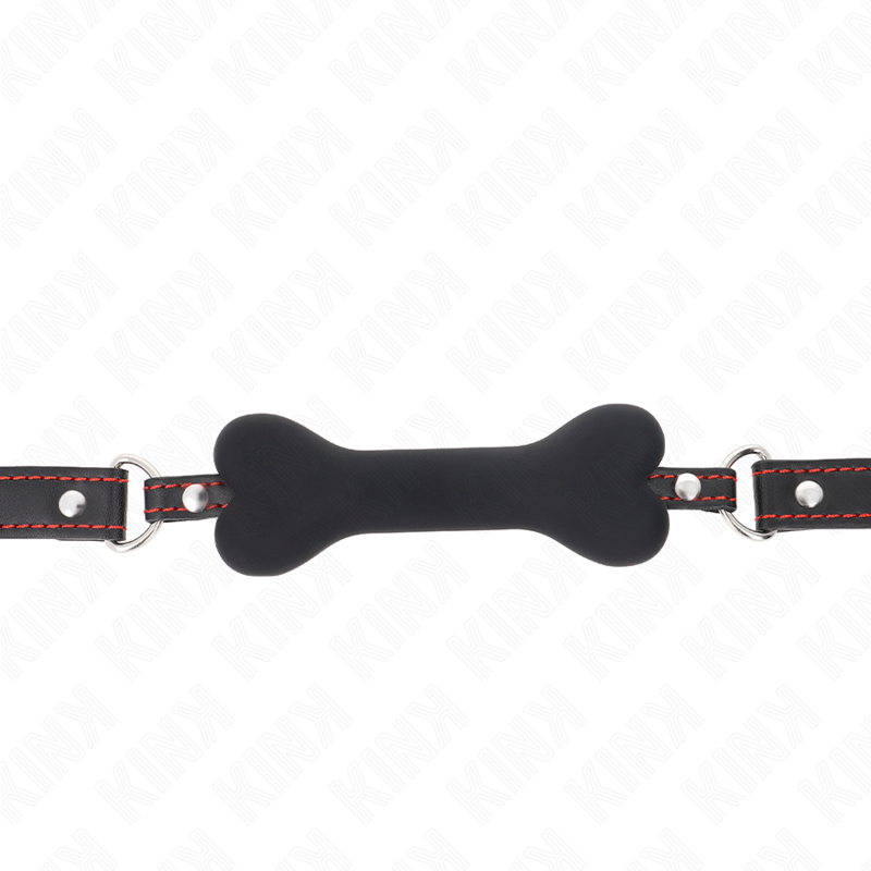 KINK - BLACK BONE 12 CM GAG 63 x 2 CM - NOCTURNA DESIRES