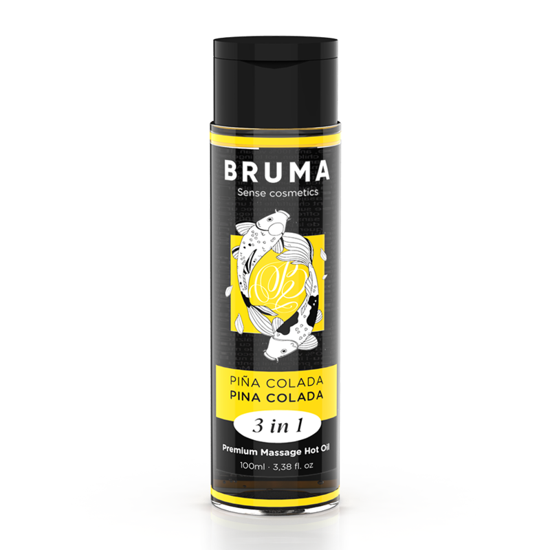 BRUMA - PREMIUM MASSAGE HOT OIL PINA COLADA 3 IN 1 - 100 ML - NOCTURNA DESIRES
