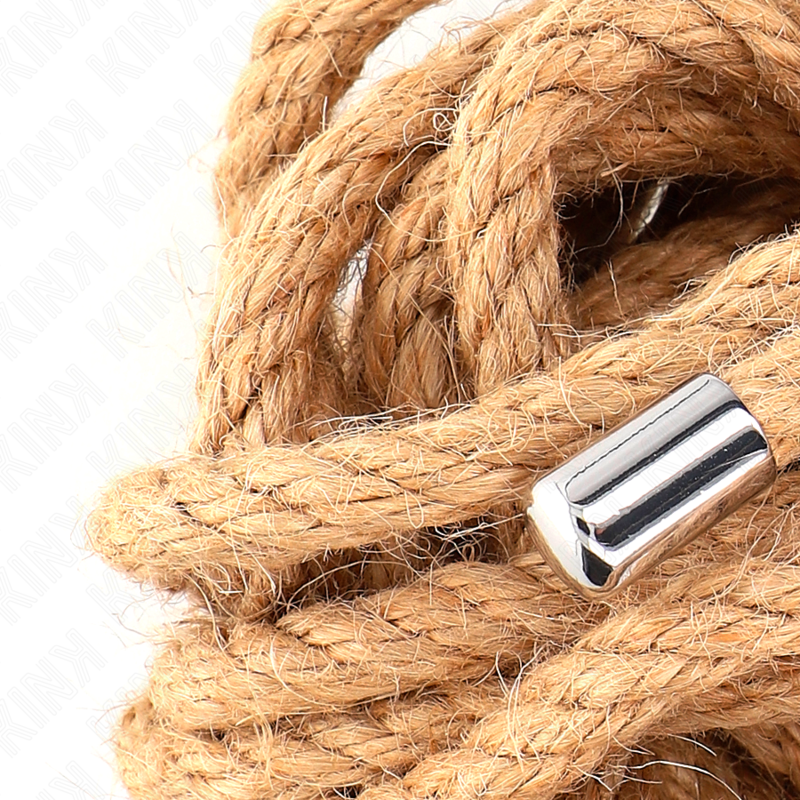 KINK - HEMP ROPE WITH METAL HEAD 5 METER - NOCTURNA DESIRES