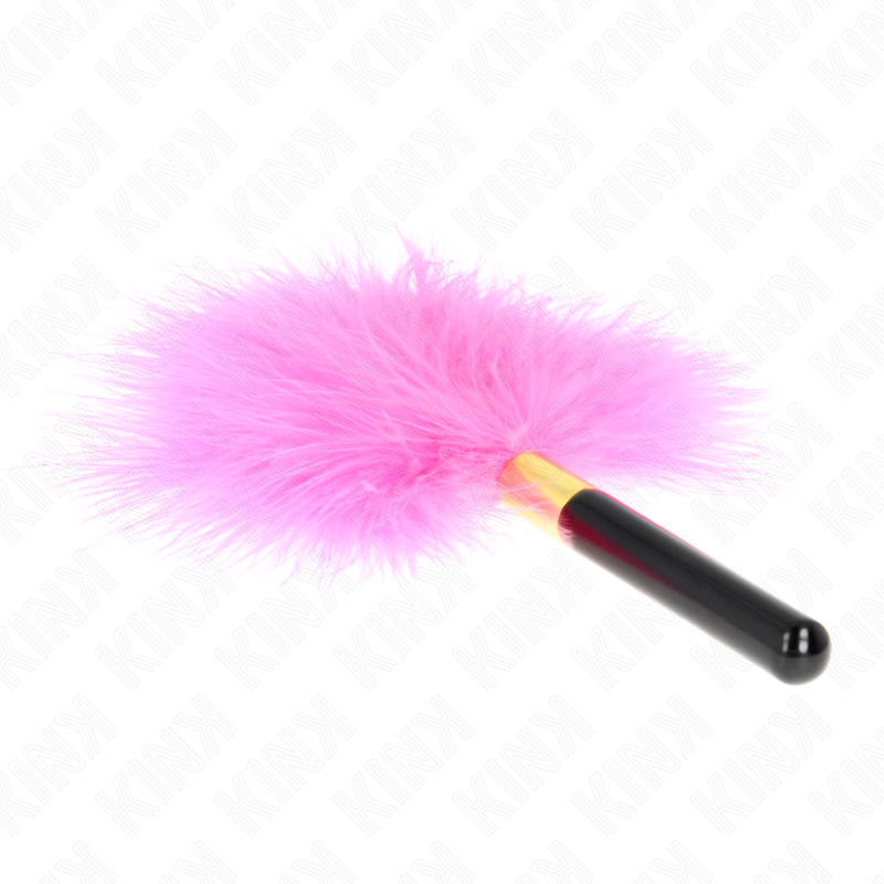 KINK - FUCHSIA GOLD METAL TICKLE FEATHERS 18 CM - NOCTURNA DESIRES