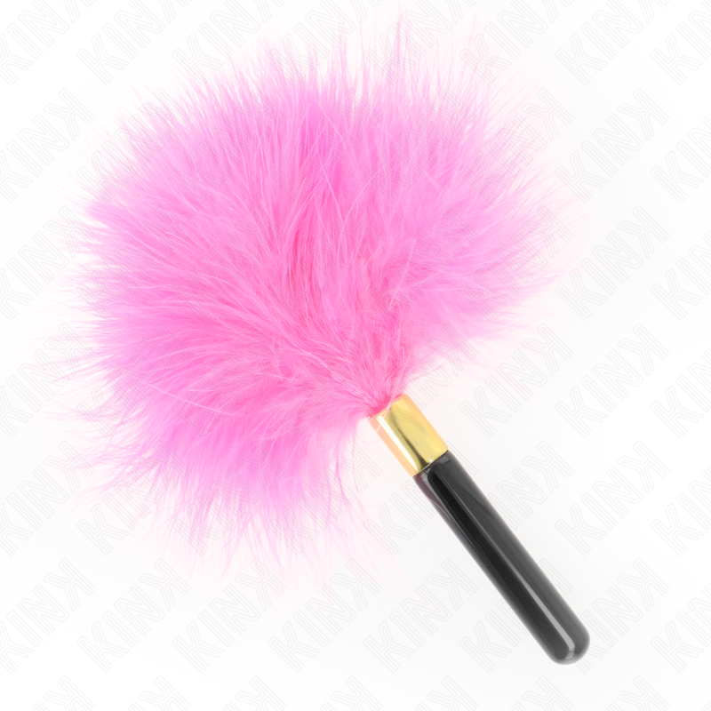 KINK - FUCHSIA GOLD METAL TICKLE FEATHERS 18 CM - NOCTURNA DESIRES