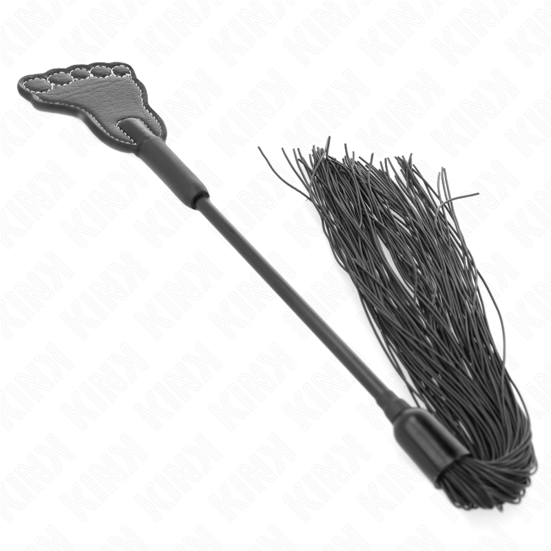 KINK - FOOT SHAPED PADDLE WITH TASSEL WHIP 31 CM - NOCTURNA DESIRES