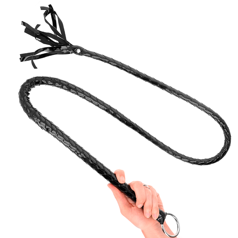 KINK - LONG SHINY PVC WHIP 138 CM - NOCTURNA DESIRES