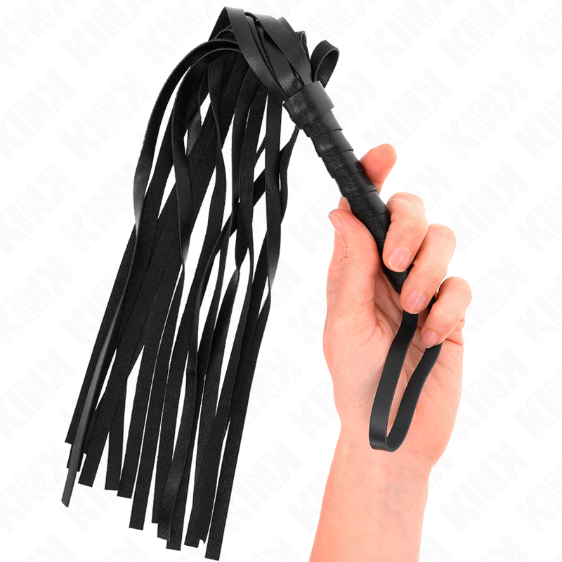 KINK - SIMPLE BLACK WHIP 45 CM - NOCTURNA DESIRES