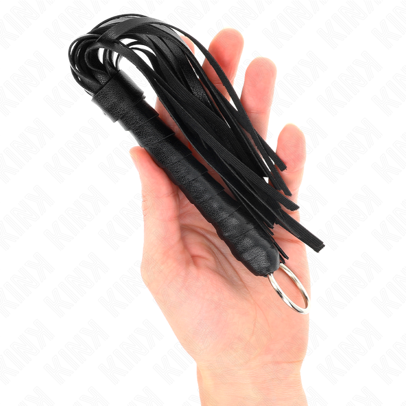 KINK - SIMPLE MINI BLACK WHIP 28 CM - NOCTURNA DESIRES