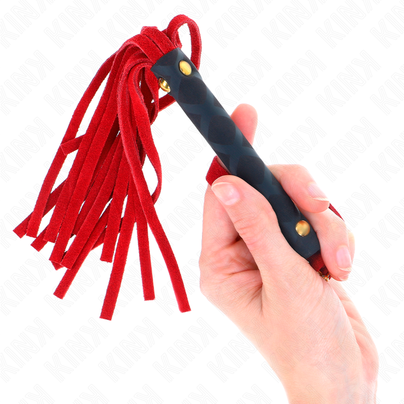 KINK - RED SUEDE MINI WHIP 30 CM - NOCTURNA DESIRES