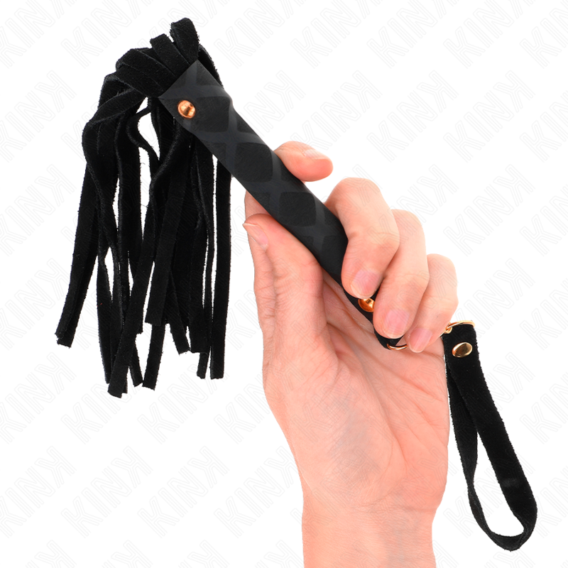 KINK - BLACK SUEDE MINI WHIP 30 CM - NOCTURNA DESIRES