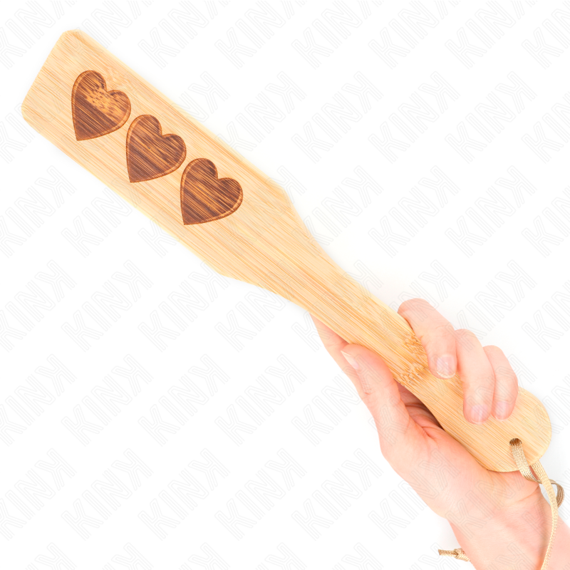 KINK - BAMBOO PALLET HEART DESIGN 32 X 5.5 CM - NOCTURNA DESIRES