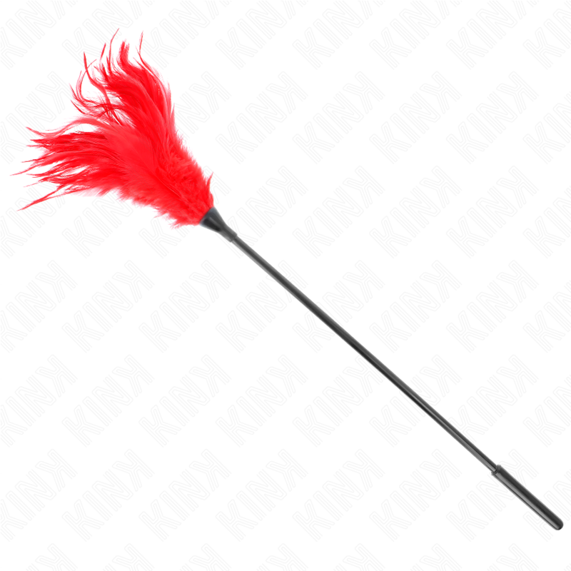 KINK - MULTIPLE RED TICKLE FEATHERS 45 CM - NOCTURNA DESIRES
