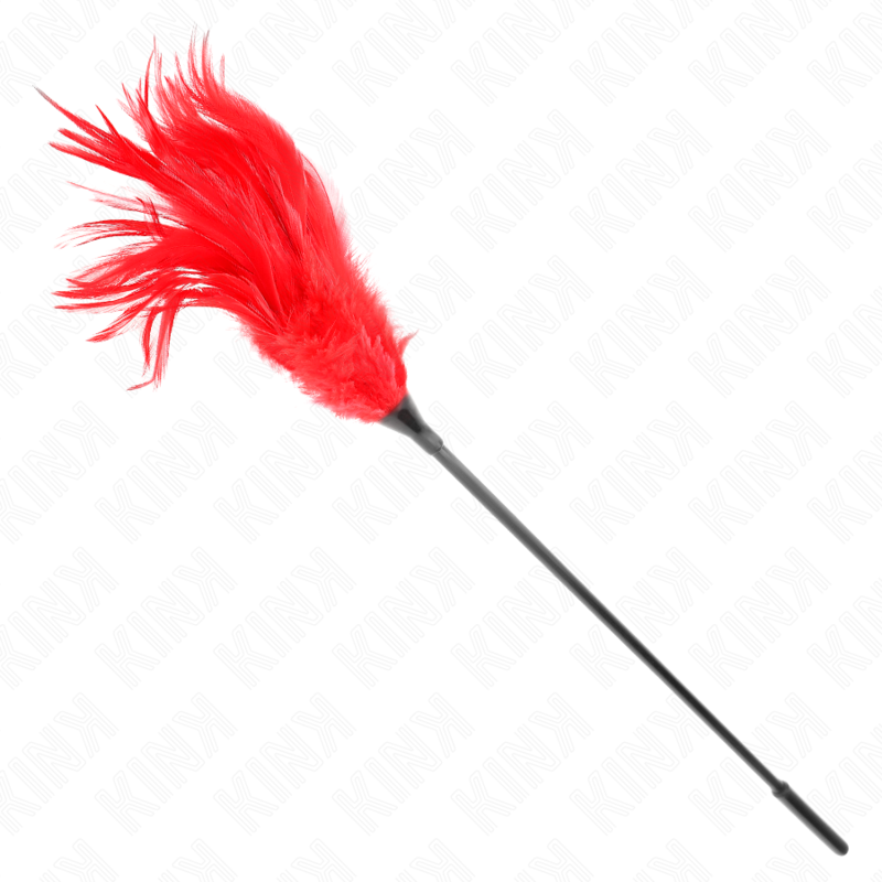 KINK - MULTIPLE RED TICKLE FEATHERS 45 CM - NOCTURNA DESIRES