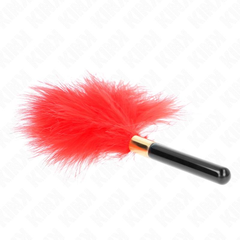 KINK - RED GOLD METAL TICKLE FEATHERS 18 CM - NOCTURNA DESIRES