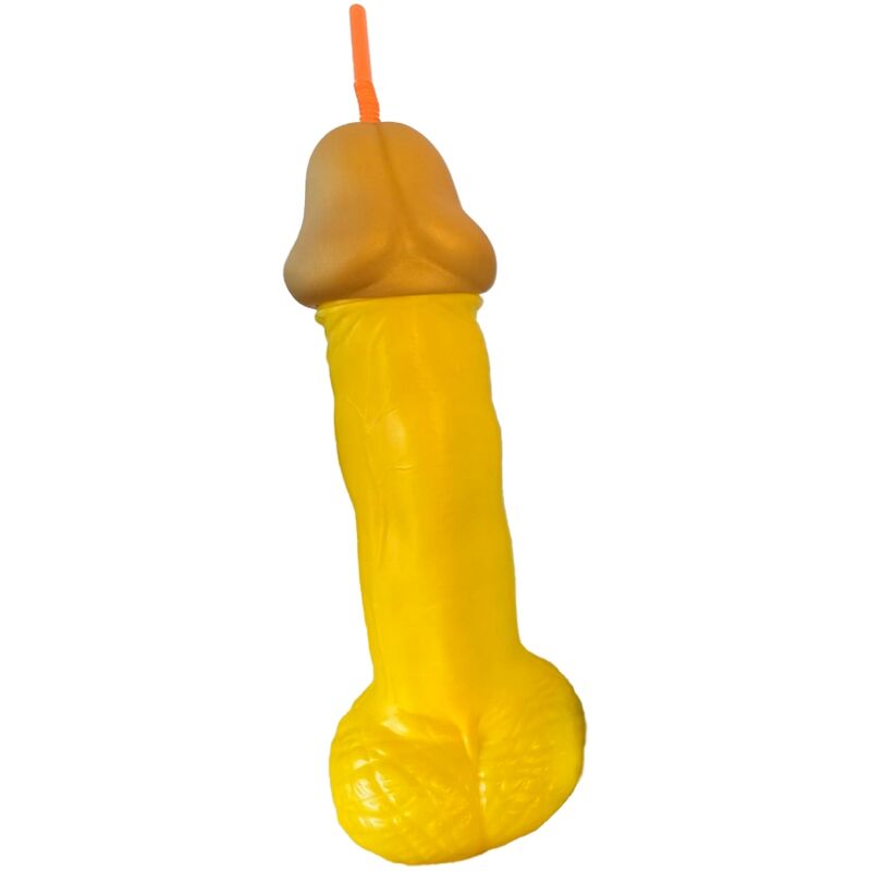 DIABLO PICANTE - YELLOW PLASTIC PENIS GLASS - NOCTURNA DESIRES
