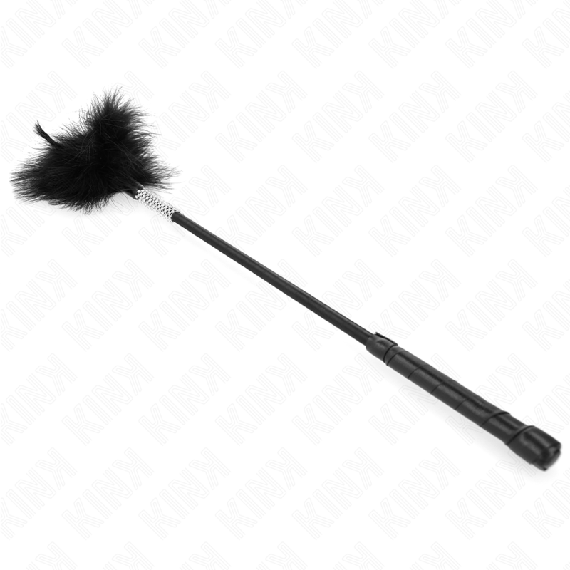 KINK - TICKLE FEATHERS WITH RHINESTONE HANDLE 50 CM - NOCTURNA DESIRES