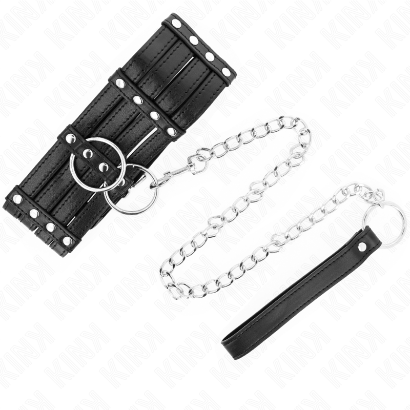 KINK - NECKLACE WITH BELT 65 CM SUB STYLE ADJUSTABLE 35-51 CM X 7 CM - NOCTURNA DESIRES