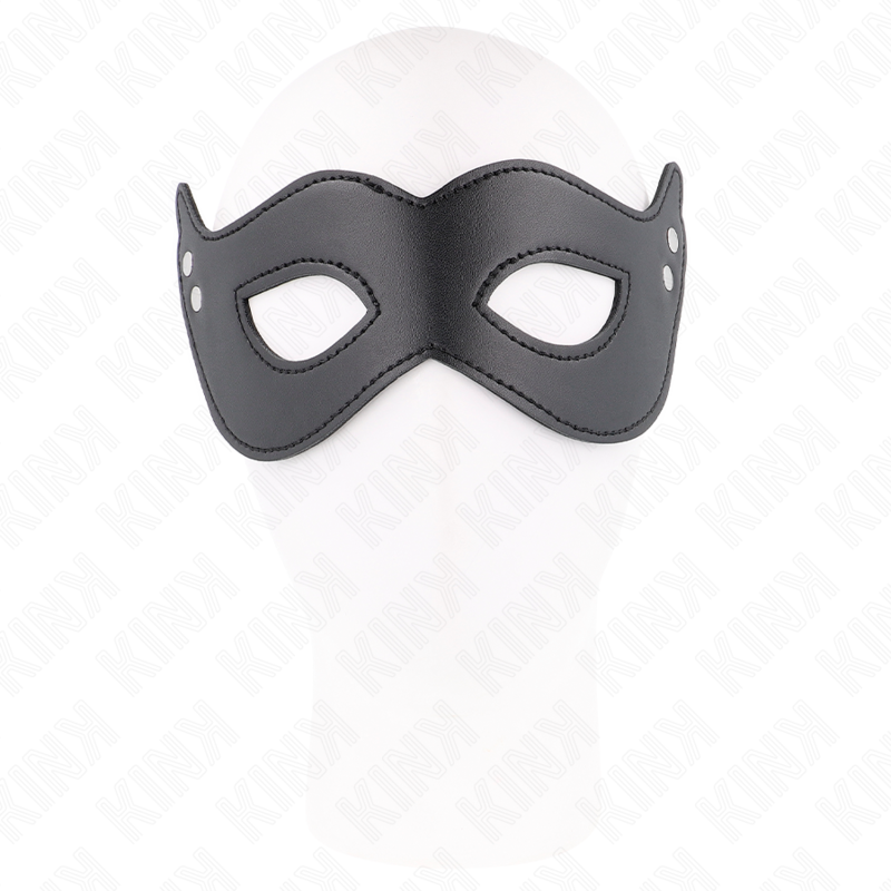KINK - LEATHERETTE MASK WITH RIVETS MODEL 1 26 x 8 CM - NOCTURNA DESIRES