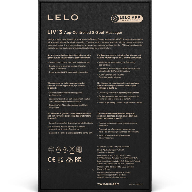 LELO - LIV™ 3 G-SPOT STIMULATOR VIOLET - NOCTURNA DESIRES