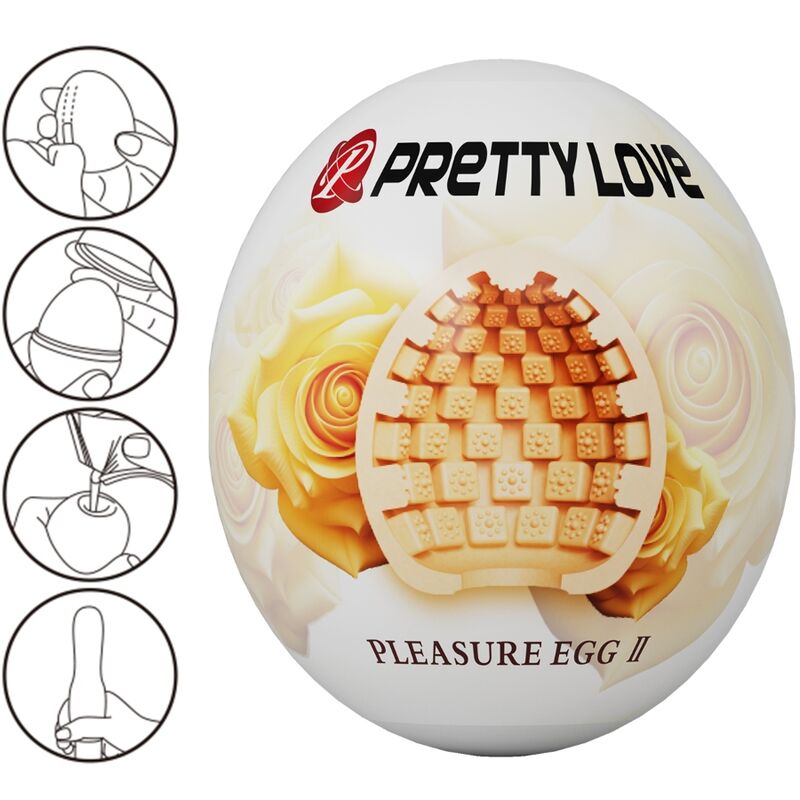 PRETTY LOVE - MALE MASTURBATOR EGG FLESH - NOCTURNA DESIRES