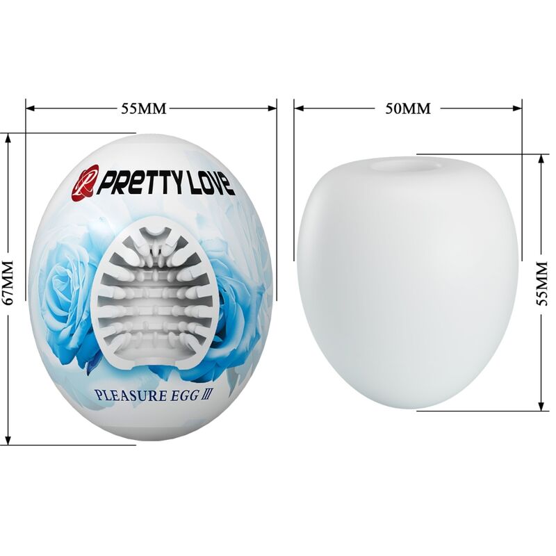 PRETTY LOVE - MALE MASTURBATOR EGG WHITE - NOCTURNA DESIRES