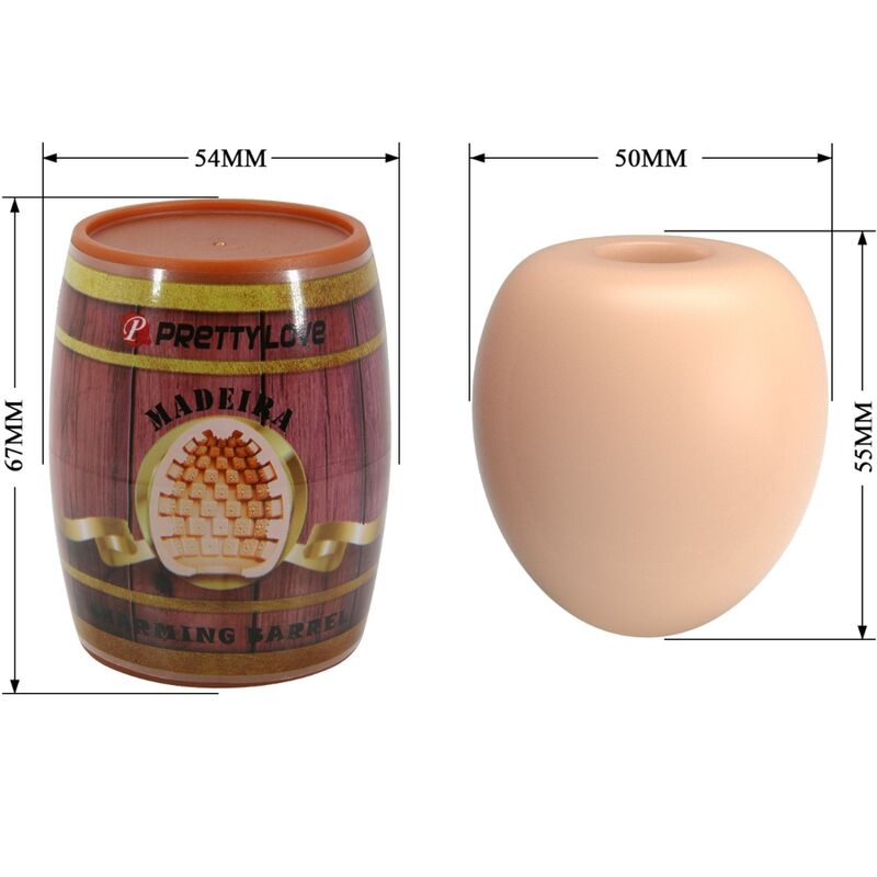 PRETTY LOVE - MALE MASTURBATOR EGG FLESH MODEL 2 - NOCTURNA DESIRES