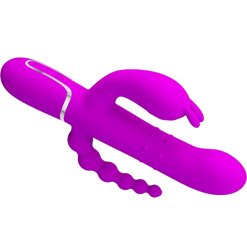 PRETTY LOVE - CAMMY TRIPLE VIBRATOR MULTIFUNCTION 4 IN 1 PINK - NOCTURNA DESIRES