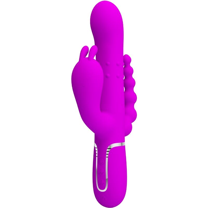 PRETTY LOVE - CAMMY TRIPLE VIBRATOR MULTIFUNCTION 4 IN 1 PINK - NOCTURNA DESIRES