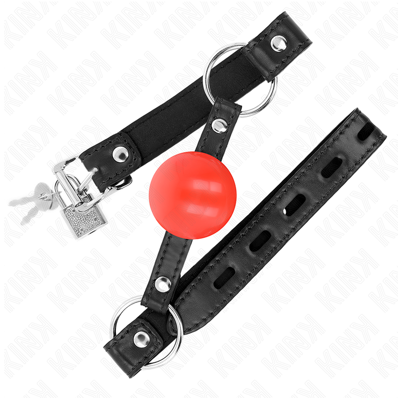 KINK - RED TPE BALL 4 CM GAG 60 x 2 CM - NOCTURNA DESIRES
