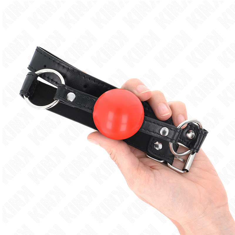KINK - RED TPE BALL 4 CM GAG 60 x 2 CM - NOCTURNA DESIRES