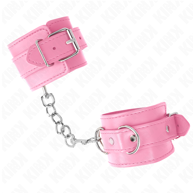 KINK - SIMPLE WRIST RESTRAINTS PINK ADJUSTABLE 20-23 CM X 5.5 CM - NOCTURNA DESIRES