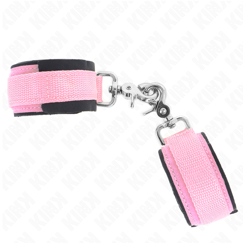 KINK - ADJUSTABLE NEOPRENE WRIST RESTRAINTS PINK ADJUSTABLE 22-34 CM - NOCTURNA DESIRES