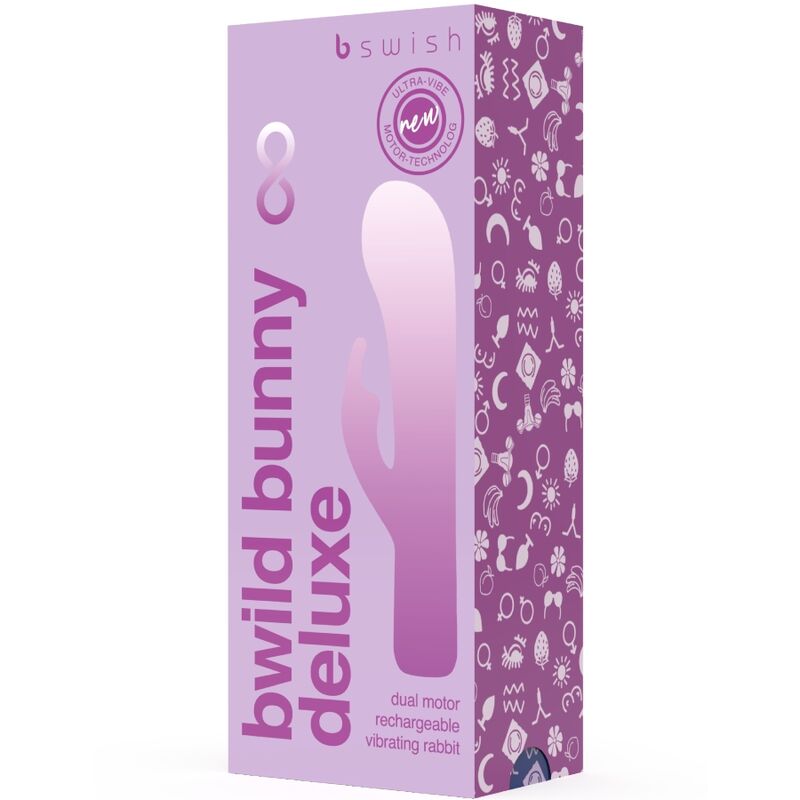 B SWISH - BWILD BUNNY INFINITE DELUXE VIBRATOR RABBIT 10 VIBRATIONS PURPLE - NOCTURNA DESIRES