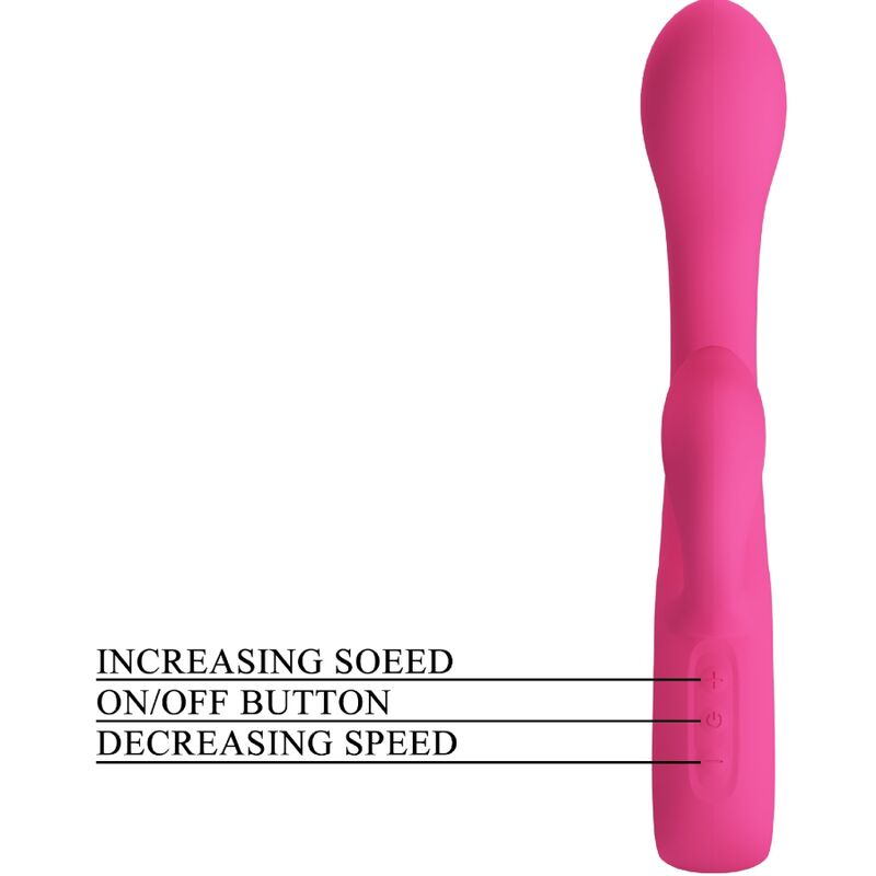 PRETTY LOVE - FRITZ RABBIT VIBRATOR 12 VIBRATIONS PINK - NOCTURNA DESIRES