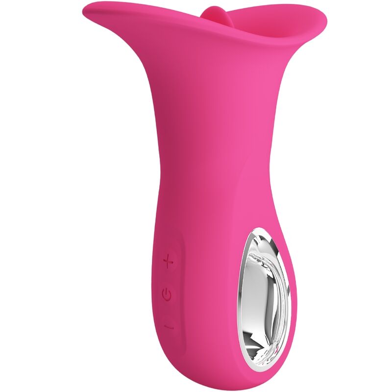 PRETTY LOVE - CLYDE ORAL VIBRATOR VIBRATING TONGUE 12 VIBRATIONS PINK - NOCTURNA DESIRES