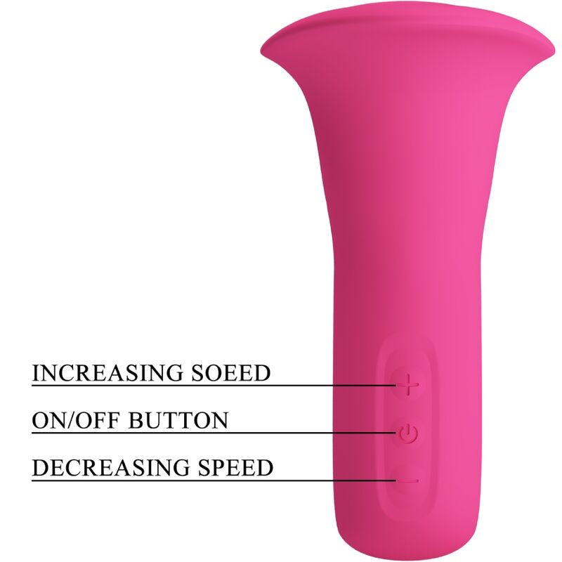 PRETTY LOVE - CLYDE ORAL VIBRATOR VIBRATING TONGUE 12 VIBRATIONS PINK - NOCTURNA DESIRES