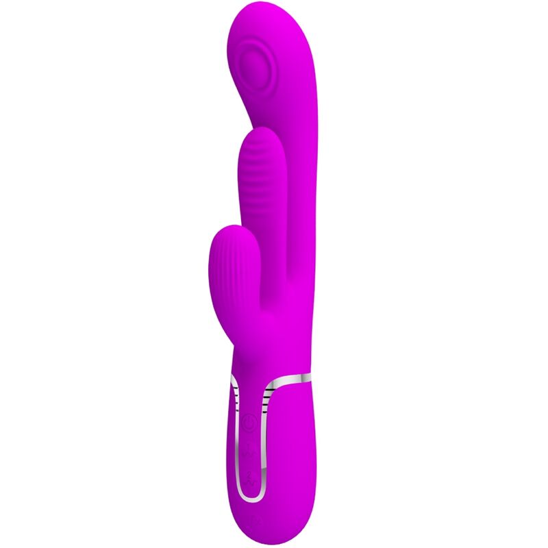 PRETTY LOVE - SHANIA TRIPLE RABBIT VIBRATOR MULTIFUNCTION PINK - NOCTURNA DESIRES