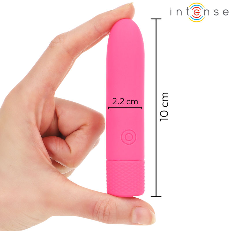 INTENSE - SYMONE USB RECHARGEABLE VIBRATING BULLET 8 VIBRATIONS PINK 10 X 2.2 CM - NOCTURNA DESIRES