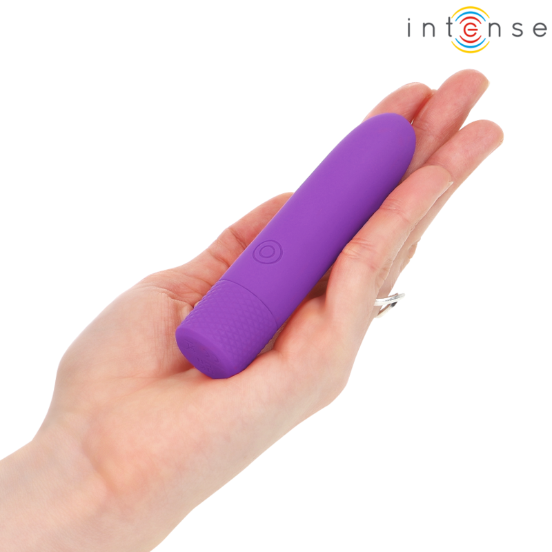 INTENSE - SYMONE USB RECHARGEABLE VIBRATING BULLET 8 VIBRATIONS PURPLE 10 X 2.2 CM - NOCTURNA DESIRES