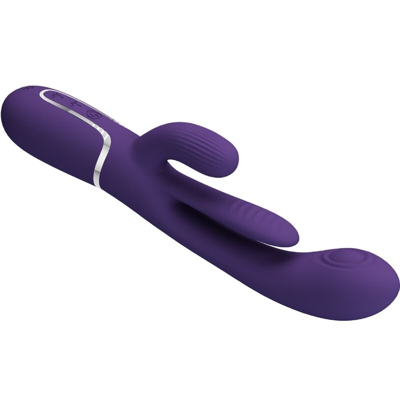 PRETTY LOVE - SHANIA TRIPLE RABBIT VIBRATOR MULTIFUNCTION PURPLE - NOCTURNA DESIRES