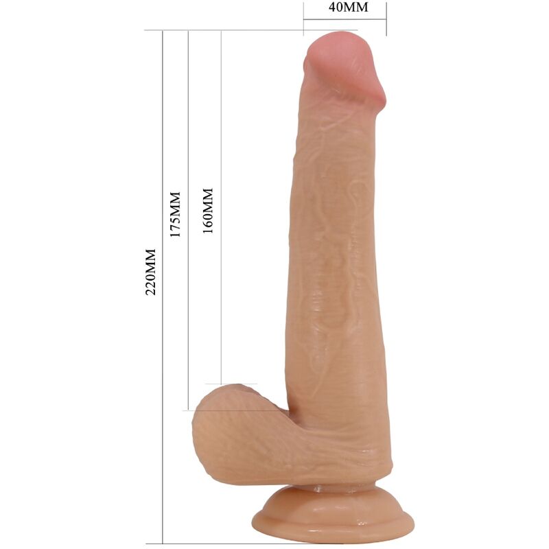 PRETTY LOVE - TALLEN REALISTIC DILDO 22 CM FLESH - NOCTURNA DESIRES