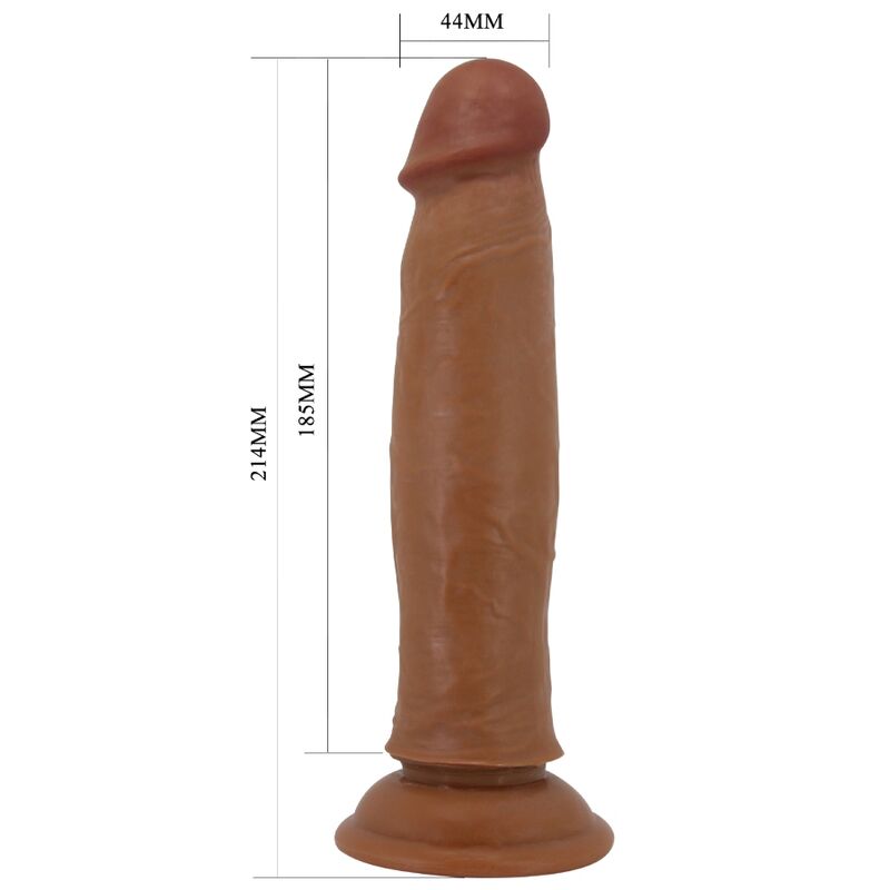 PRETTY LOVE - KEON REALISTIC DILDO 21 CM BROWN - NOCTURNA DESIRES
